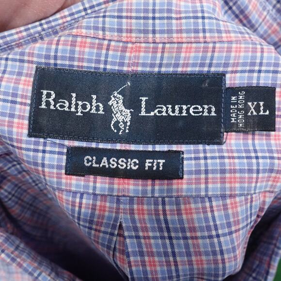 POLO RALPH LAUREN CLASSIC FIT SHORT SLEEVE BUTTON DOWN SHIRT MENS SIZE XL - Picture 6 of 6